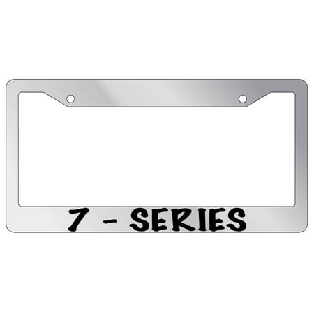 7-Series Chrome Plastic License Plate Frame AMA