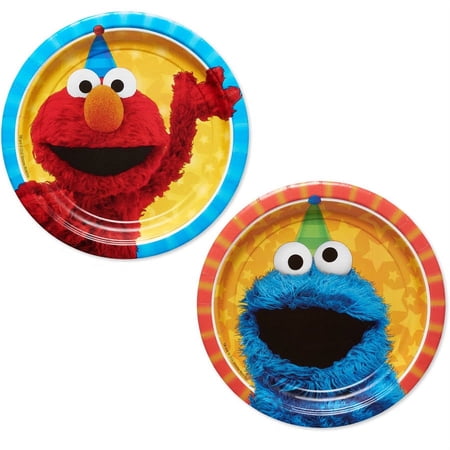 7" Sesame Street Round Paper Party Plate, 8 Count
