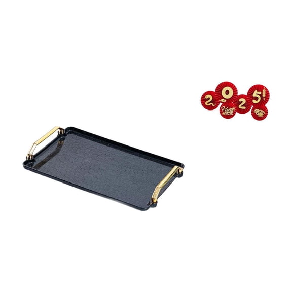 7 Set Multipurpose Serving Tray Paper Fan Foldable Platter Paper Material for Hotel Spring Festival Celebration