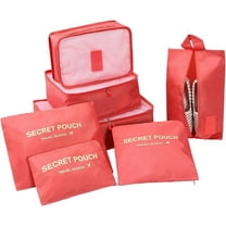 7 Set Travel Storage Bag, Travel Multifunctional Toiletry Bag, Luggage Sorting Storage Bag, Toiletry Bag, Suitable for Clothing, Pants, Shoes, Socks - Vacation Style, Portable Luggage Bag.