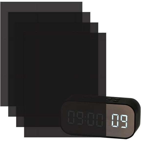 7 Sheets LED Light Blocking Stickers 6.6x5.1inch Routers Dimming Sheets with Self-Adhesive Backing for Electronics Alarm Clock Radio Cable Box Monitor BurlyWood