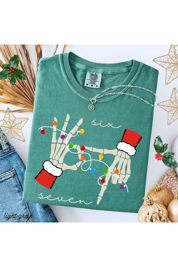 7 Shirts Shirt Couples Winter Holiday Matching Shirt Trendy Tiktok Winter Holiday Costume Shirt 67 Trend Six Seven Xmas Gift All Size S-3XL