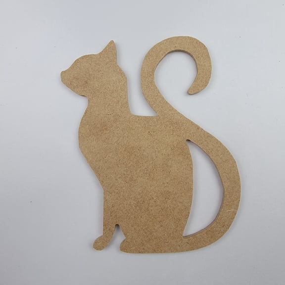 7"Siamese Cat, Unfinished Wood Art Shape by Wooden Craft Cutouts