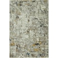 thumbnail image 1 of 7' Silver Machine Woven Shrank Abstract Design Indoor Runner Rug, 1 of 6