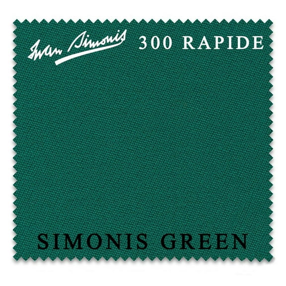 7' Simonis 300 Rapide Carom 3-Cushion Billiard Table Cloth - Simonis Green - AUTHORIZED DEALER