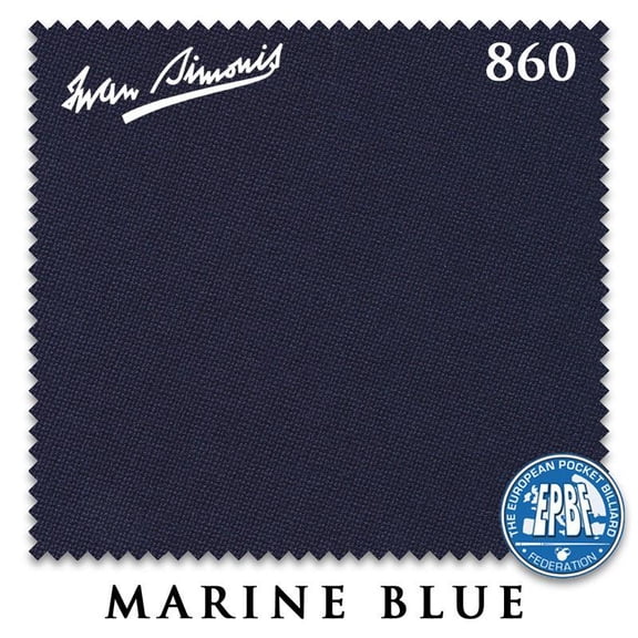 7' Simonis 860 Pool Billiard Table Cloth - Marine Blue - AUTHORIZED DEALER