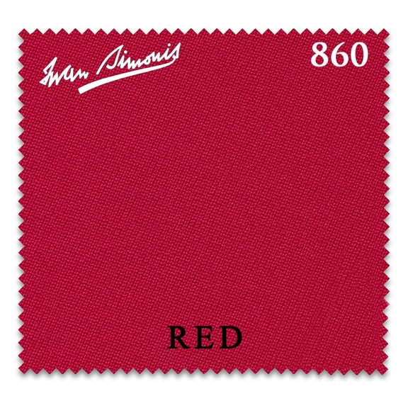 7' Simonis 860 Pool Billiard Table Cloth - Red - AUTHORIZED DEALER
