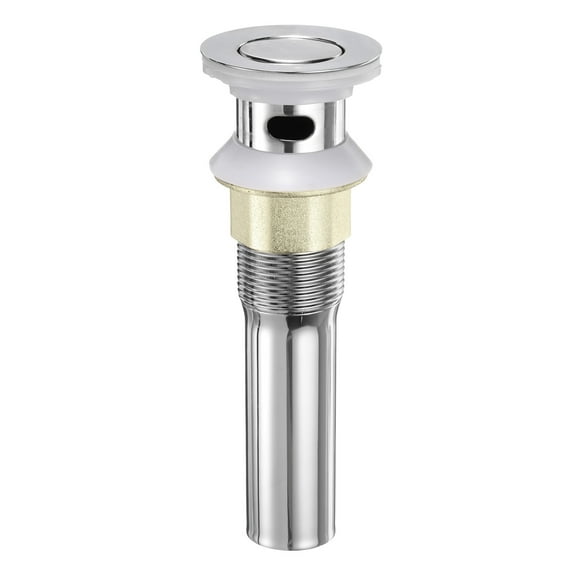 7"Sink Drain for Bathroom Kitchen Stainless SteelSink Drain With Overflow Hole Silver Tone 1PCS