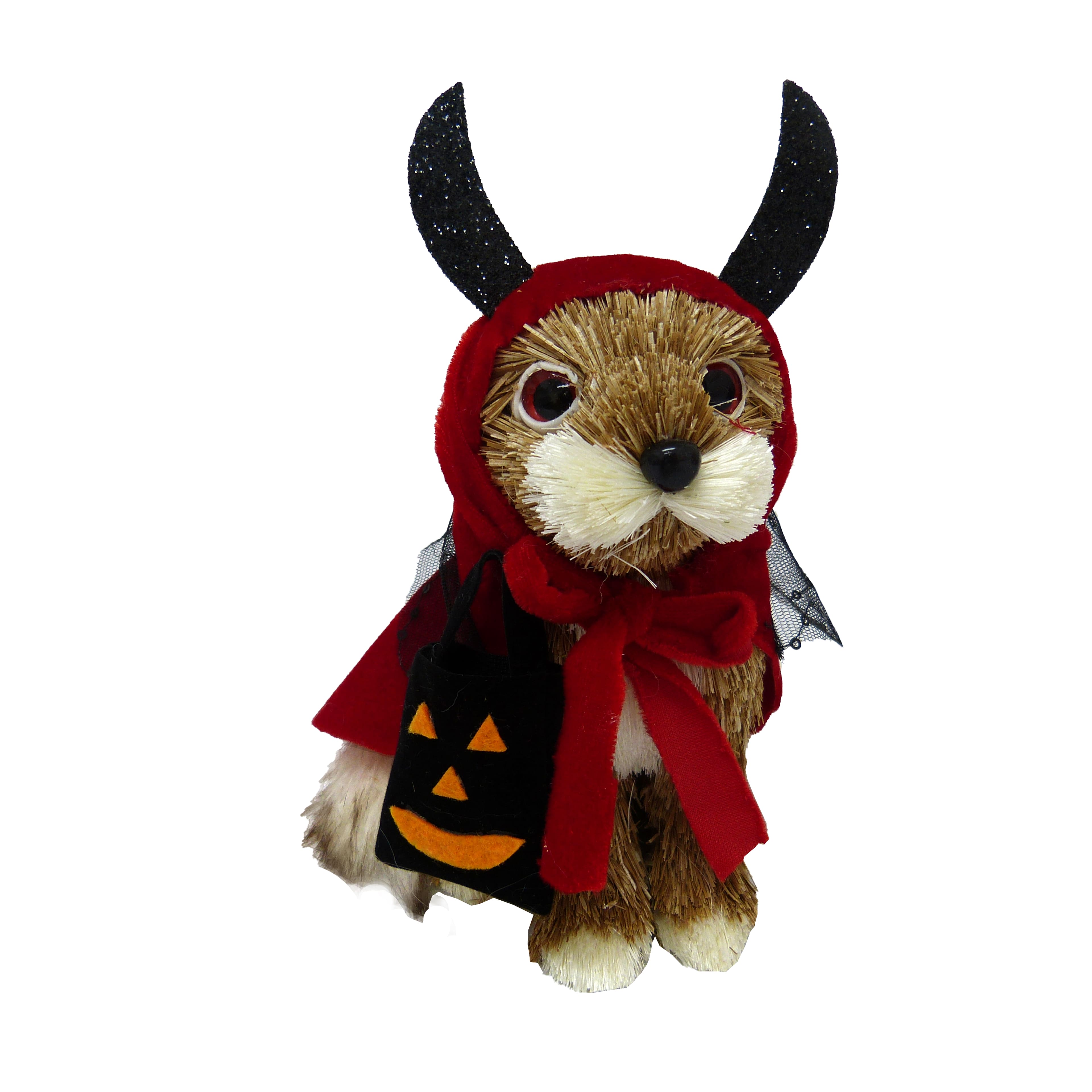 7”; Sisal Halloween Devil Dog with Cape by Ashland®, Halloween