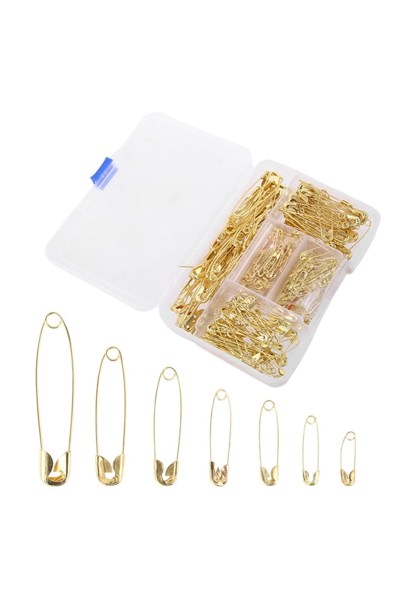 7 Sizes Assorted Safety Pins Metal Clips Brooch DIY Sewing Tools Apparel Accessories for Clothing Craft Jewelry Making