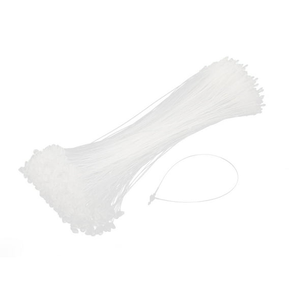Unique Bargains 7" Snap Lock Pin Security Loop Plastic Tag Fastener Cable Tie Zip 500Pcs