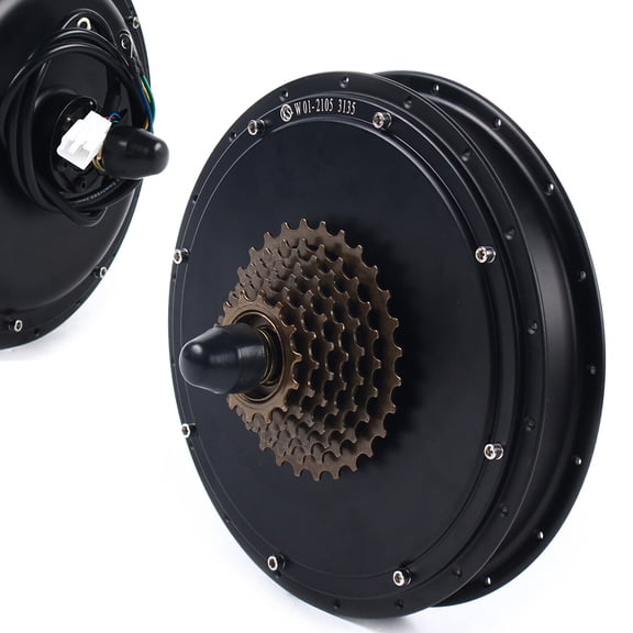 7 Speed 1500W 48V Electric Bicycle Ebike Rear Wheel Gearless Brushless Hub Motor