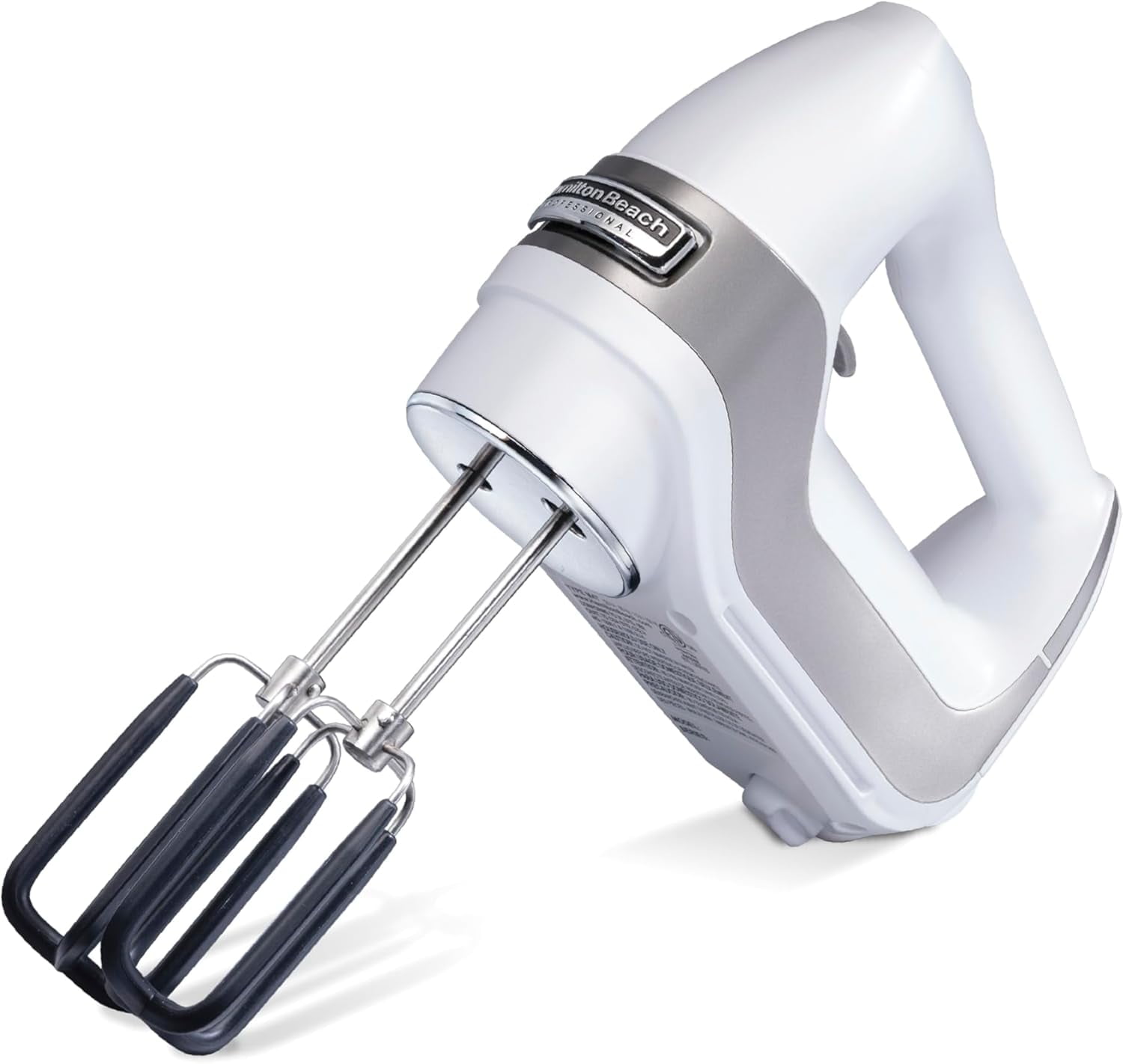 7-Speed Digital Hand Mixer with DC Motor, Slow Start, Snap-On Case, Soft-Scrape Beaters, Whisk, Dough Hooks, Matte Black