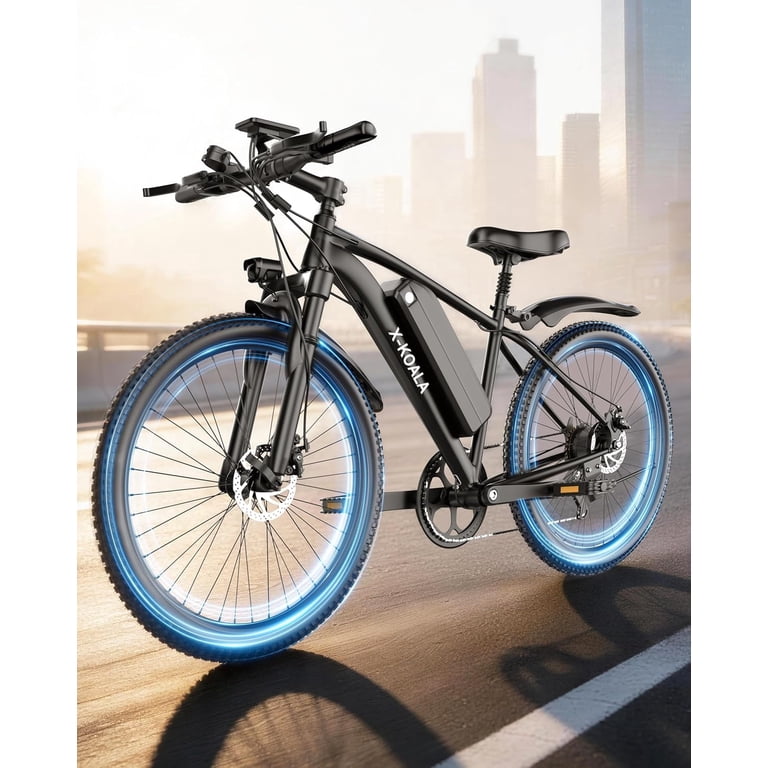 electric motor assisted bicycle 7-Speed E-Bike for Adults, 26