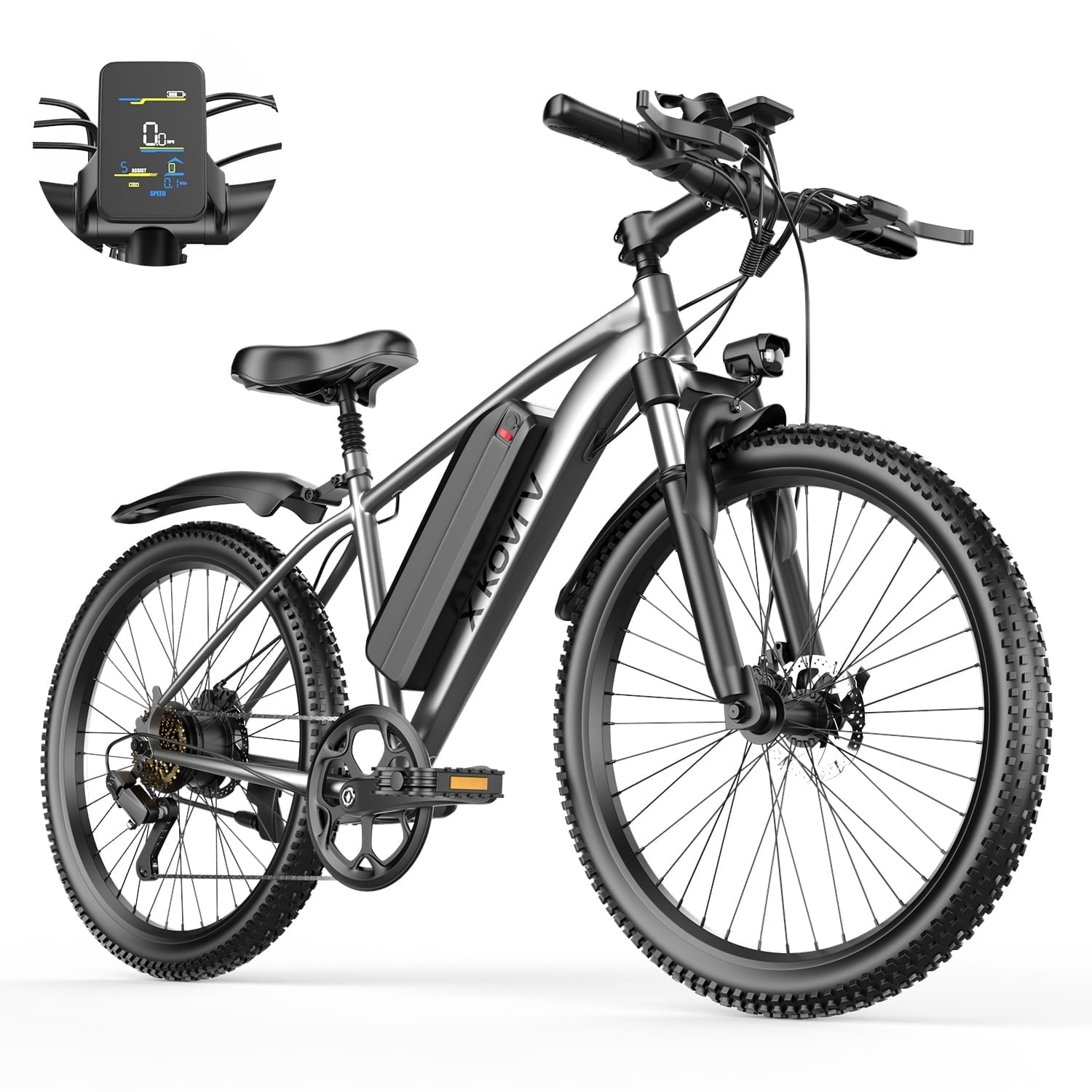 7-Speed E-Bike for Adults, 26" Electric Bicycle 1000W Peak Motor, 40 Miles  25MPH Commuting & Off-Road Electric Mountain Bike, IPX7 Waterproof, 5 ...