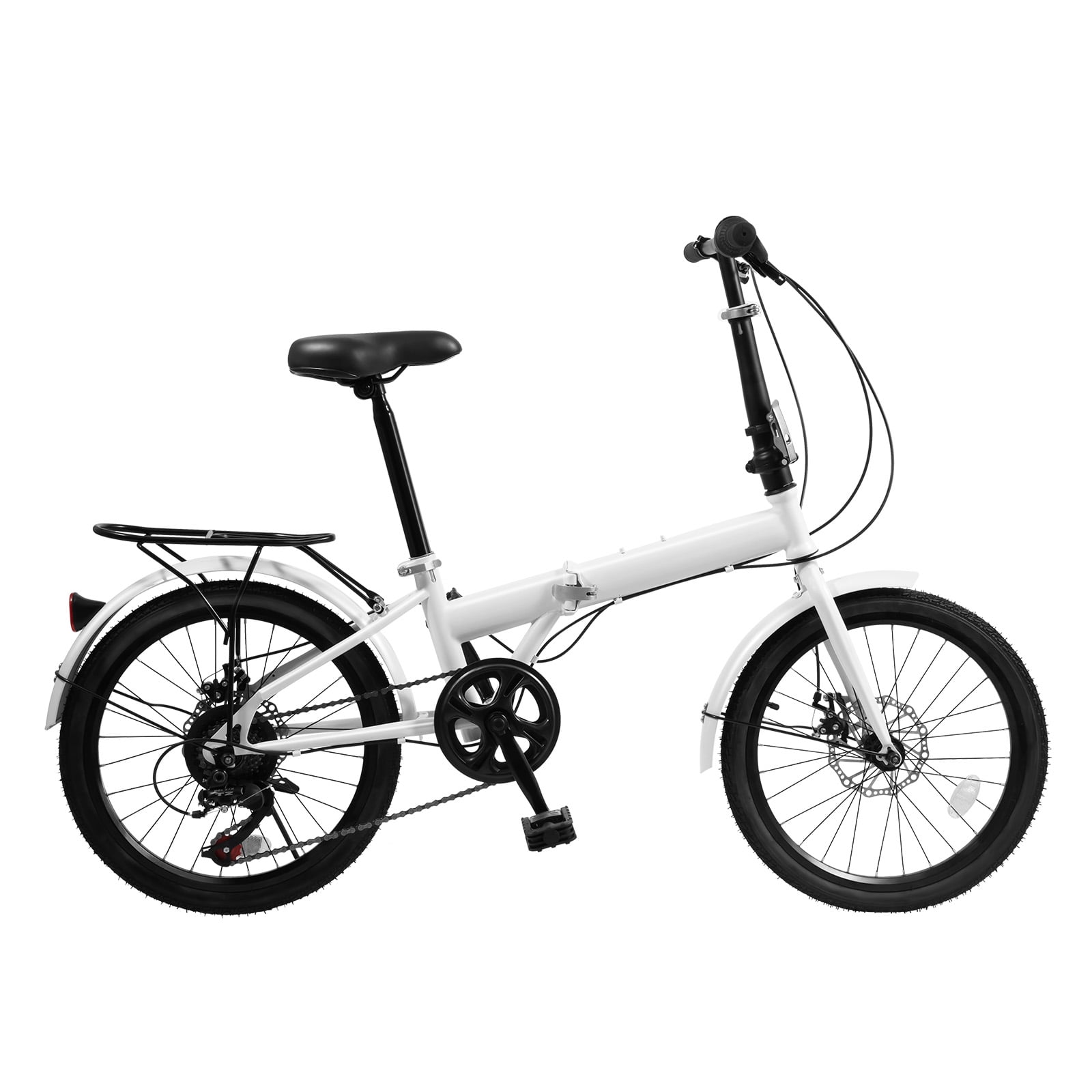 Single Speed Bike 20-Inch Folding Bike With Steel Frame, Shimano