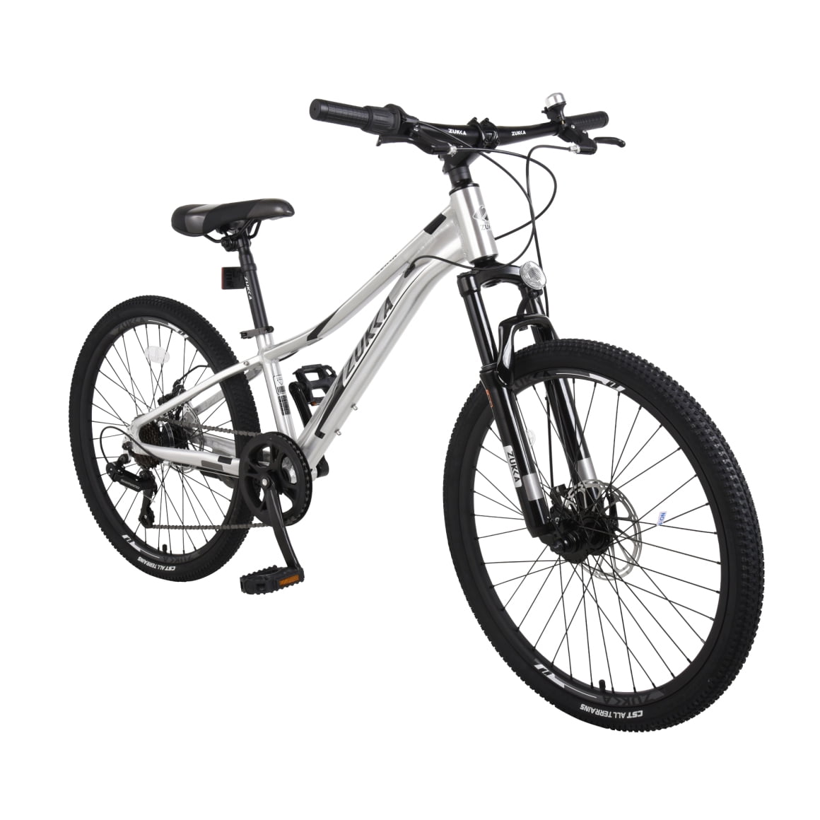 7 Speed Mountain Bike, 24 Inch Beach Cruiser Bike, City Commuting Bicycle with Lightweight