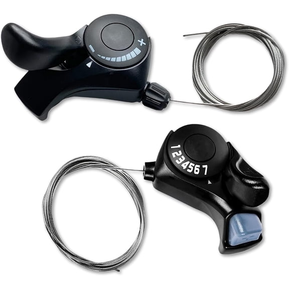 7 Speed Shifter3X7 Thumb Gear Shifters One Pair TX-30 Lever and SetShift LeverTransmission Bike Gear Shifter Bike Parts Accessories Outdoor Mountain Bicycle for Road City Mountain Bike