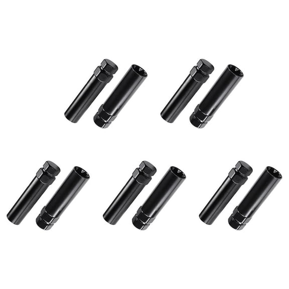 7 Spline Lug Nut Key 6 Socket Removal Tool, 10 PCS Dual Hex Drive Aftermarket Wheel Lock Replacement