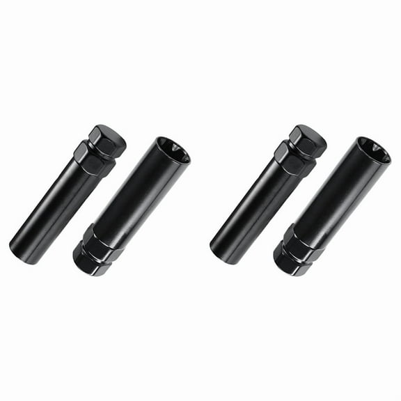 7 Spline Lug Nut Key 6 Spline Lug Nut Socket Removal Tool, 4 PCS Dual Hex Drive Aftermarket Wheel Lock Key Replacement