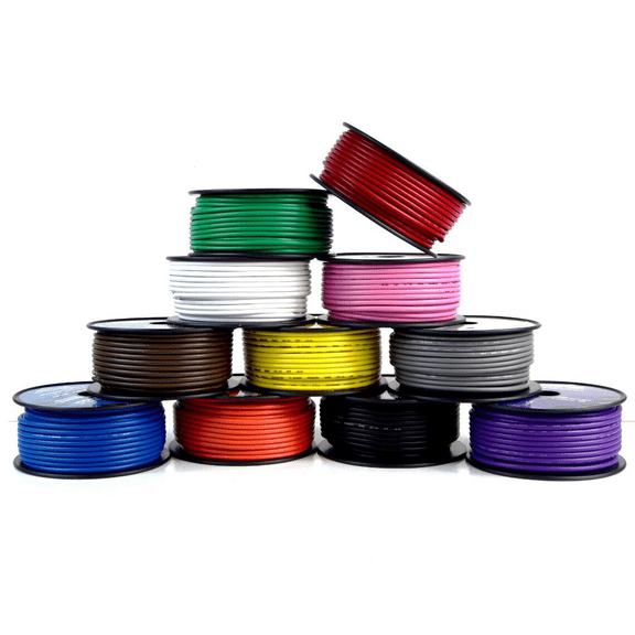 7 Spools 12 GA Gauge 100 Feet Audiopipe Primary Remote Wire Auto Power Cable LED