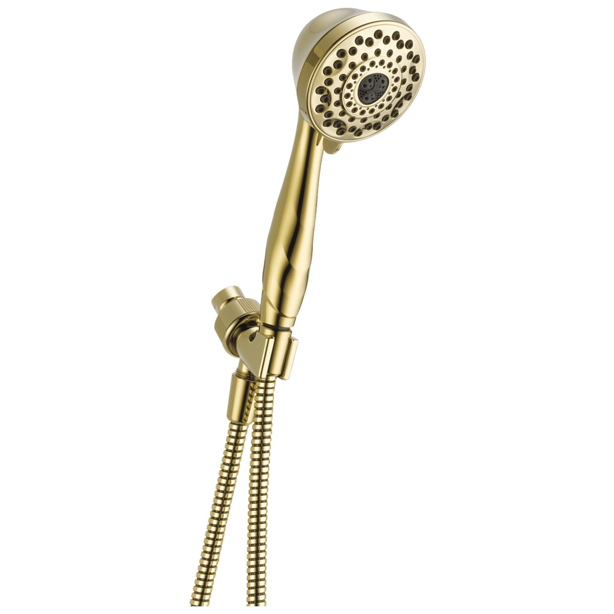 Polished Brass Multi-Head Handheld Shower with Hose
