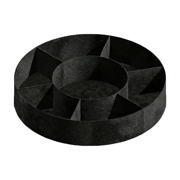 7 Squares Planting Bags Non Woven Fabric Round Vegetable and Flower Planting Bags Tree Planting Bags Black