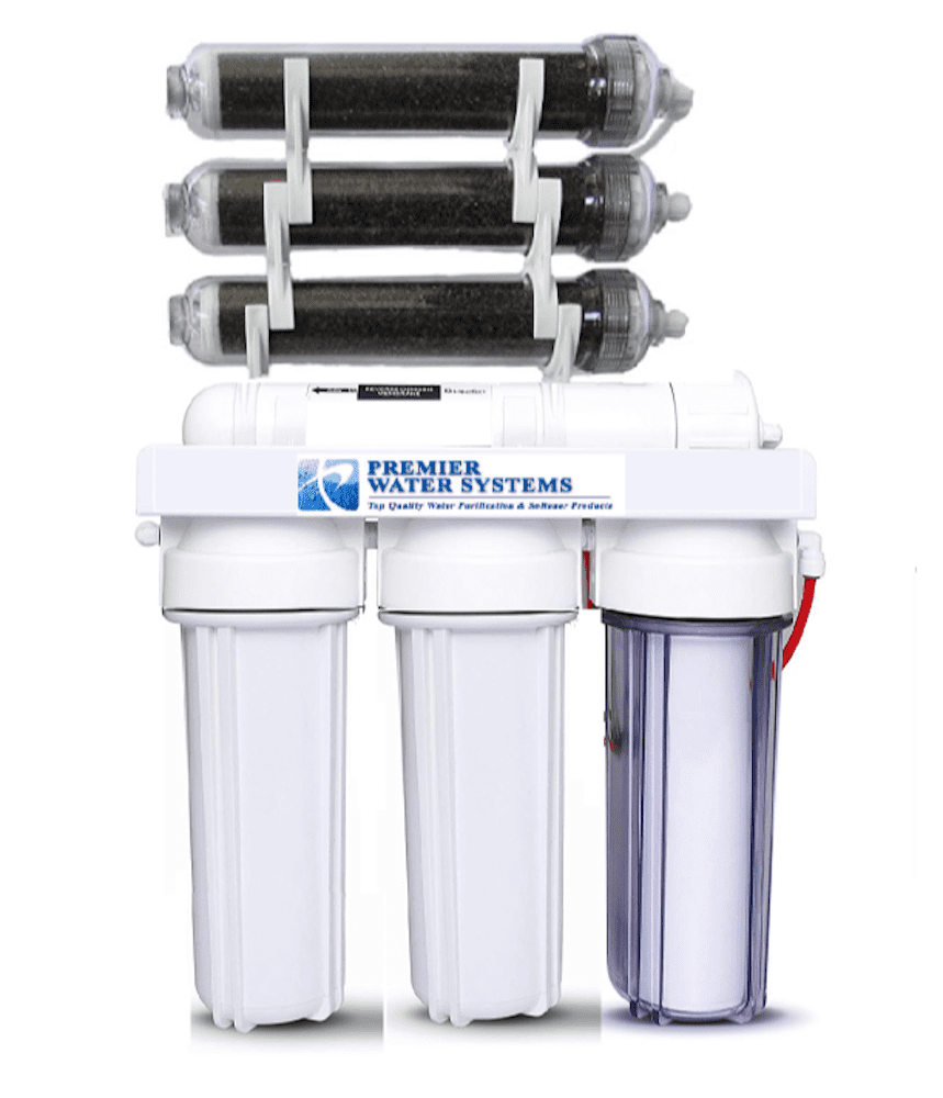 7 Stage RO/DI AQUARIUM REEF REVERSE OSMOSIS Deionization System 100 GPD USA 0ppm