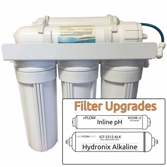 7-Stage pH+Alkaline Zoi Mu Pure Reverse Osmosis System - Neutralizes Acid & Alkalizes Water