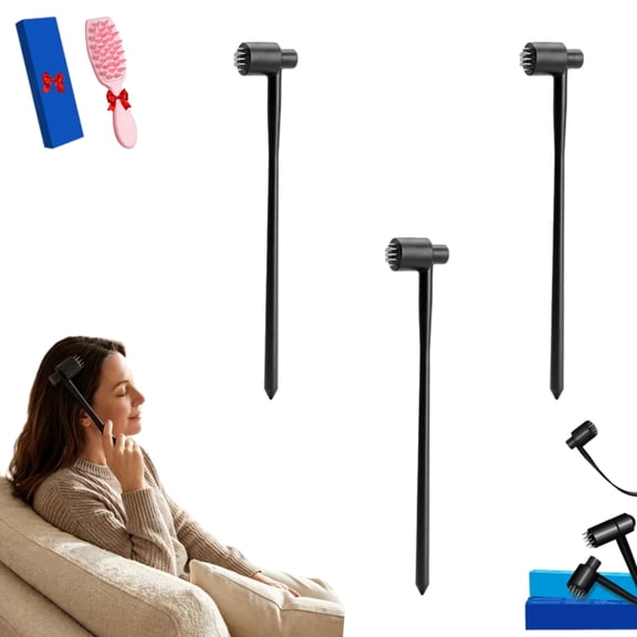 7 Star Plum Blossom Hammer for Scalp, 3/5/7/10 Pack Stainless Steel Tapping Tool with Bonus Massaging Comb, Flexible Ergonomic Handle for Home Care