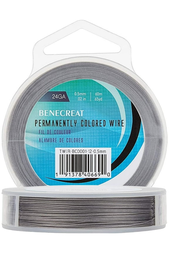 7 Strands 195FT 0.5MM Stainless Steel Bead String Wire Resistant Steel Wire for Necklace Bracelet Making for DIY