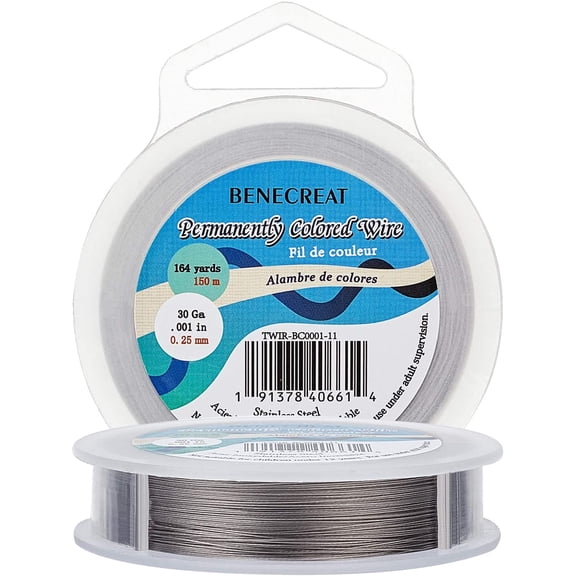 7 Strands Bead String Wire (0.25MM 490FT) Nylon Coated Stainless Steel Beading Wire for DIY Jewelry Making Necklace DIY Crafts Flexible Beading Thread for DIY Pearls & Gemstones