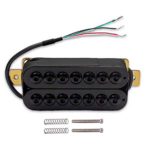 7 String Electric Guitar Humbucker Big Hex Adjustable Screw Dual Coil Pickup Coil Splitting Pickup N8.5K/B14K Output Guitar Part