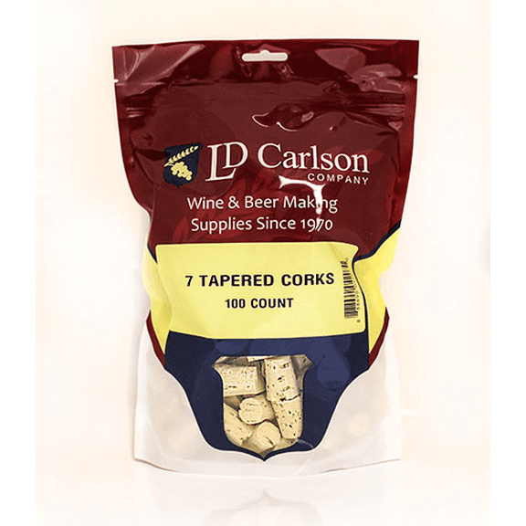 LD Carlson #7 Tapered Corks (100/Bag)
