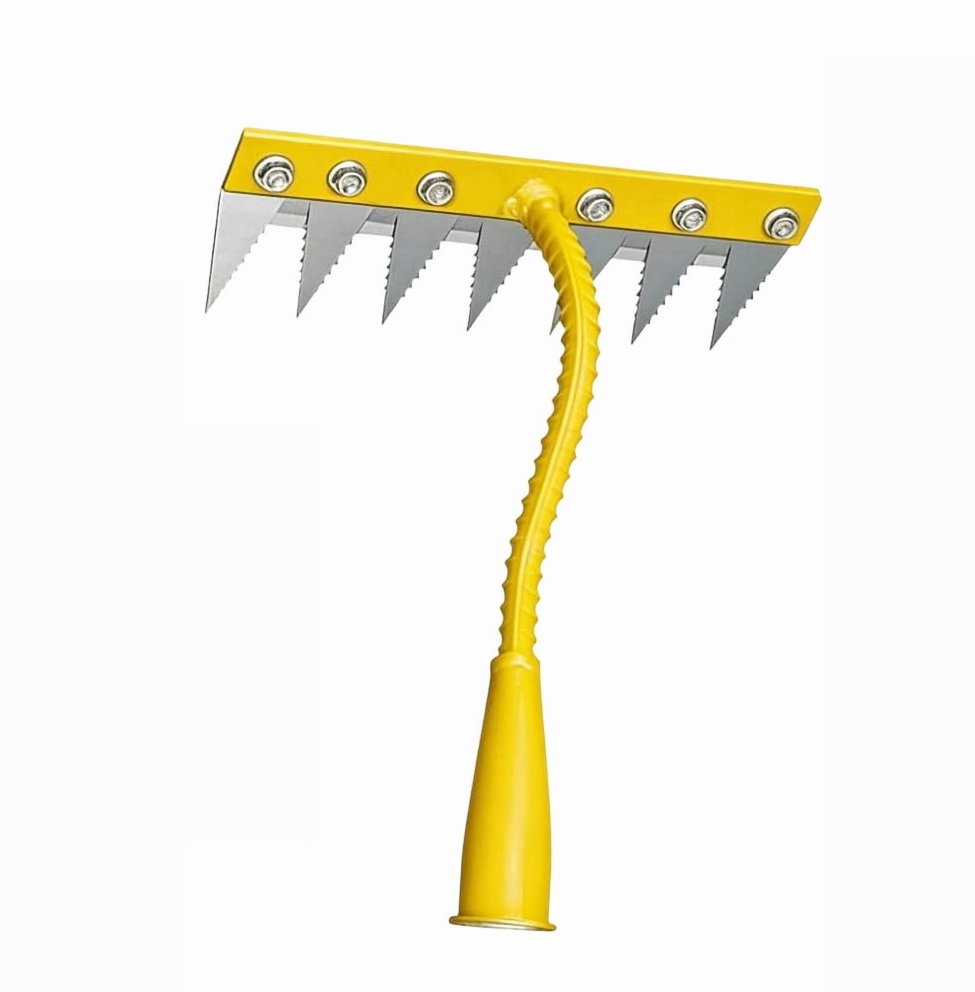 7 Teeth Weed Puller Tool,Sod Cutter,Weed Rake,Heavy Duty Garden Hand Weeder Rake, 4/5/6/7 Teeth Weeder Tool For Yard Lawn Garden, Manual Weed Puller Gardening Weeding Tool
