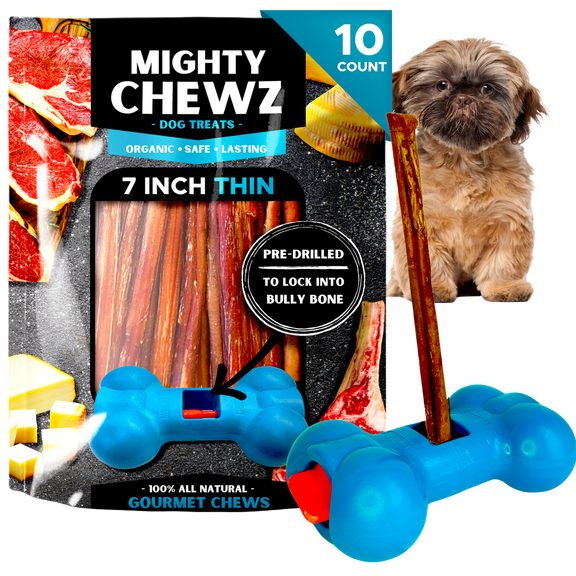 7" Thin Bully Sticks - Bully Bone Included