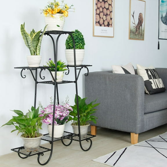 7 Tier Extra Large Indoor Metal Plant Stand Shelf Anti Rust Garden Flower Rack