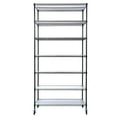 thumbnail image 1 of 7 Tier Metal Shelf Wire Shelving Unit, 2450Lbs Heavy Duty Adjustable Storage Rack With Wheels & Shelf Liners For Closet Kitchen Garage Basement Commercial Shelving - 81.5" H X 48" L X 18" D Black, 1 of 5
