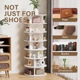 thumbnail image 1 of Buballino 7-Tier 360 Degree Rotating Free-Standing Shoe Rack, Holds up to 26 Pairs of Shoes, 1 of 8