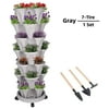 Size: 1 Set, Shape: 7-Tier, and Actual Color: Gray
