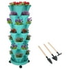 Size: 1 Set, Shape: 7-Tier, and Actual Color: Teal