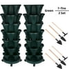 Size: 2 Sets, Shape: 7-Tier, and Actual Color: Green