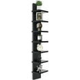 thumbnail image 1 of 7 Tier Vertical Wall Shelf for Room Decor - Floating Shelves for Wall, Makeup Vanity, Perfect Display Storage for Small Spaces, Black Decorative Shelves, 1 of 13