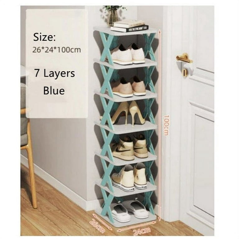 Nicewell Vertical Shoe Rack for Small Spaces, 9-Tiers Narrow Shoe Shelf  Closet Organizers and Storage, Sturdy & Space Saving Tall Shoe Rack for  Entryway, Black 