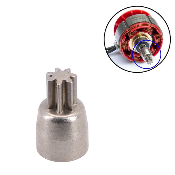 7 Tooth gear sleeve 4.98mm shaft diameter 2106 Electric Wrench Motor Gear 7T