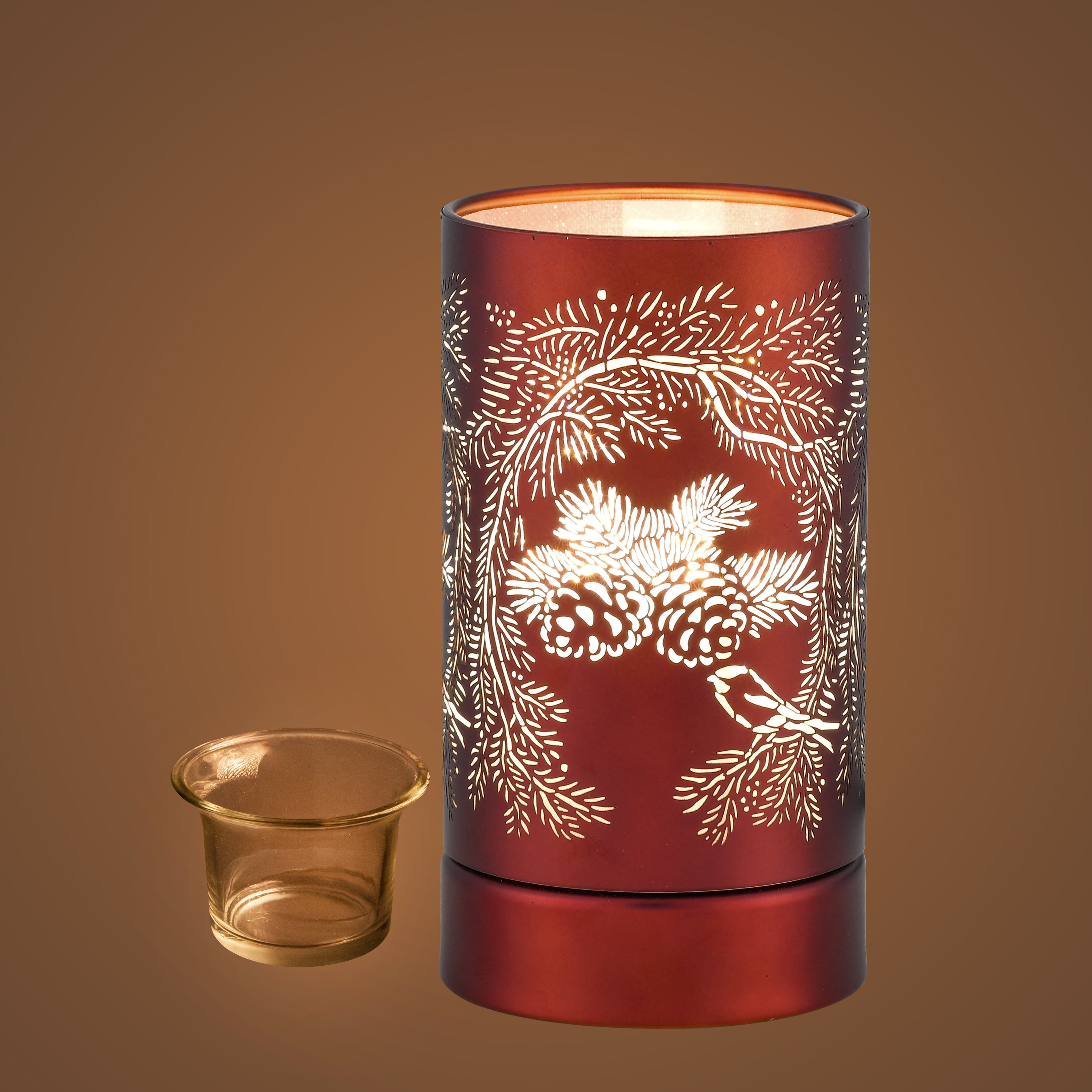 7" Touch lamp/Oil burner/Wax warmer-Copper Pinecone by Peterson ...