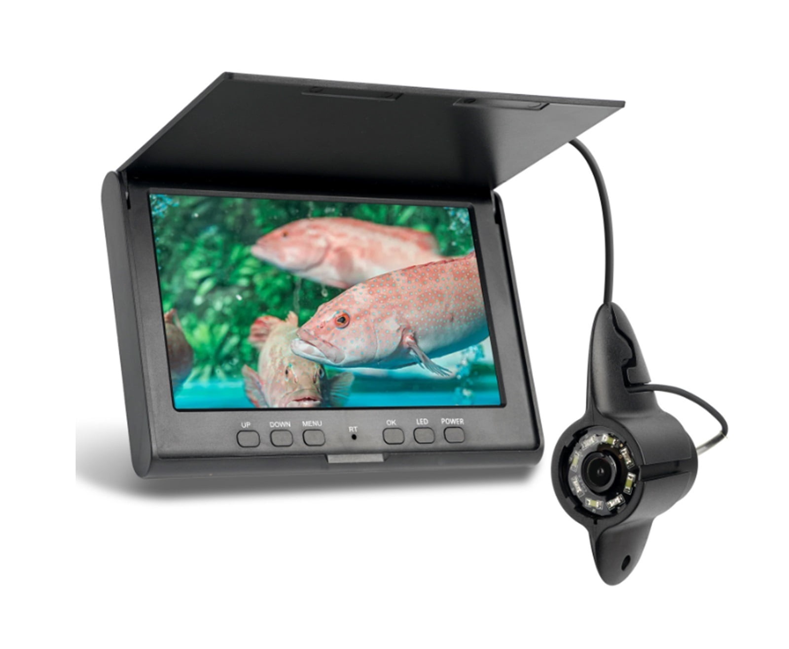 7" Underwater Camera For Fishing Endoscope Video Camera Fish Finder Nightvision IR TF SD Video Recording For Sea Ice Fishing ,Essential Tool for Anglers