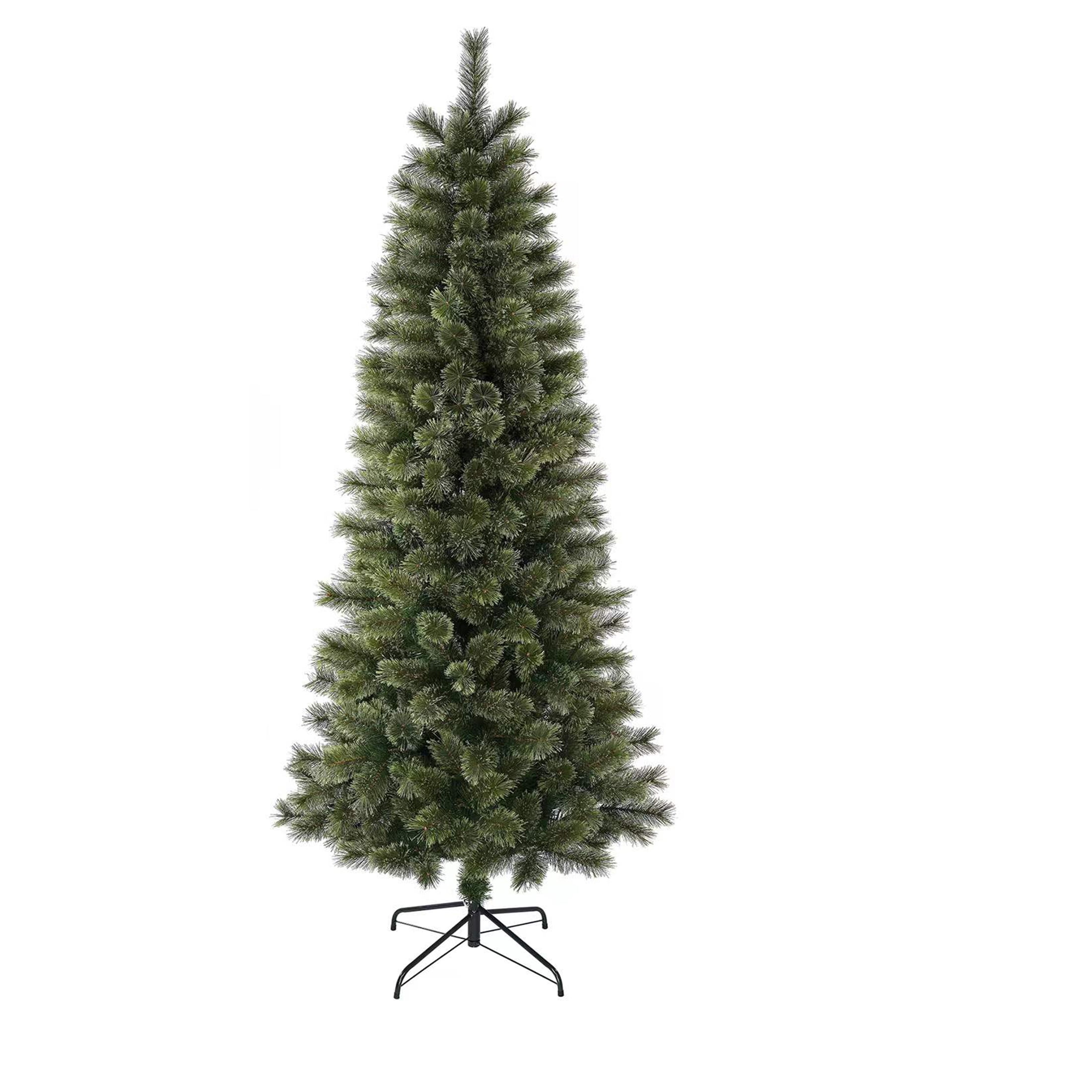 7' Unlit Artificial Brighton Cashmere Christmas Tree with Tree Stand