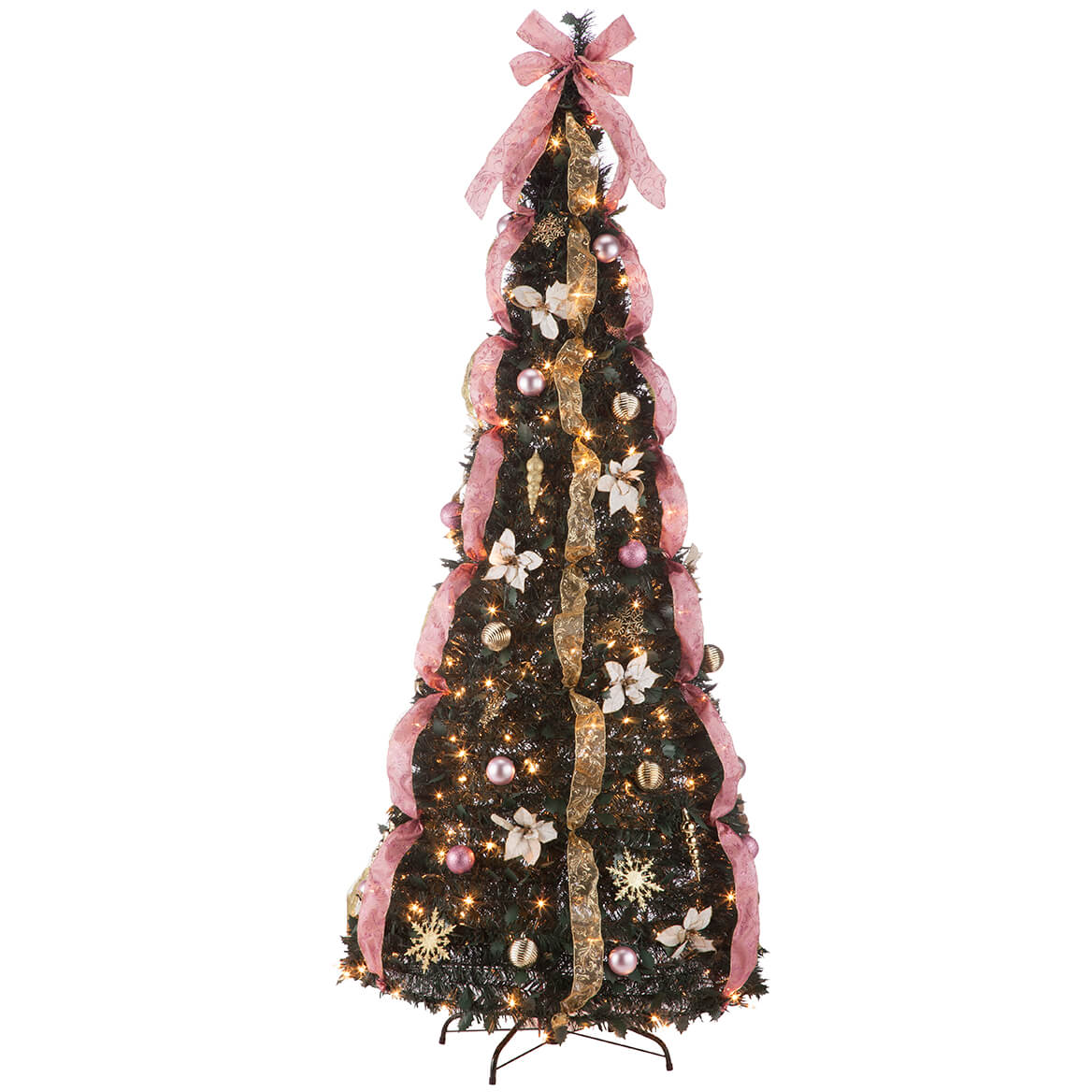 Decoration X'mas tree ＊Classic＊GOLD×PINK Sophisticated Christmas Tree in Blush and Gold - Decor Gold
