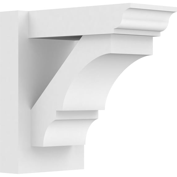 7"W X 12"D X 12"H Balboa Architectural Grade PVC Outlooker with Traditional Ends